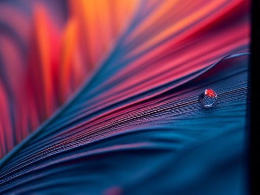 Close-up of a high-resolution screen showcasing vivid colors and sharp details